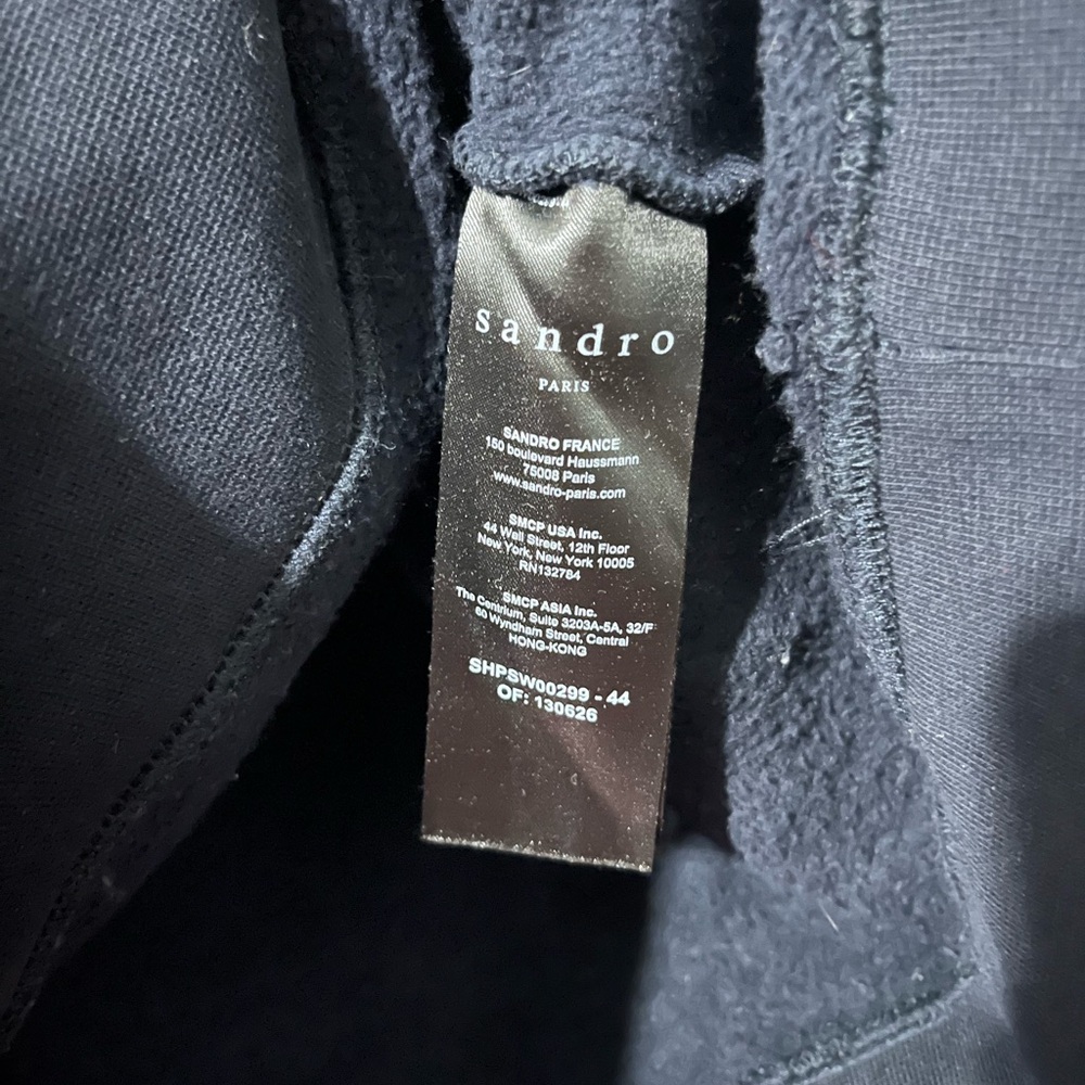 Sandro Paris Embroidered Love Crew Sweatshirt - Picture 4 of 5